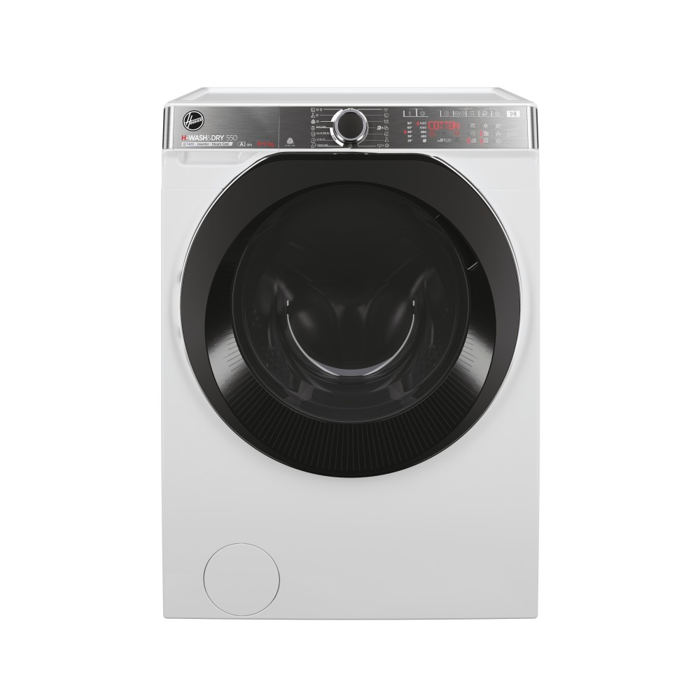Hoover H-WASH&DRY 550 H5DPB 485BC9/1-S Lavasciuga Libera Installazione 8 Kg Lavaggio - 5 Kg Asciugatura Classe D 1400 Giri/min. Inverter Funzione Vapore Bianca