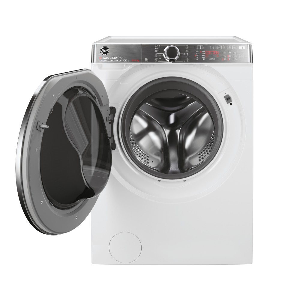 Hoover H-WASH&DRY 550 H5DPB 485BC9/1-S Lavasciuga Libera Installazione 8 Kg Lavaggio - 5 Kg Asciugatura Classe D 1400 Giri/min. Inverter Funzione Vapore Bianca - immagine 2