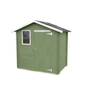 Casetta in legno Livia porta singola cieca + finestra 198x130 cm.