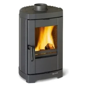 Nordica Brigitta.16 Stufa a legna aria calda convezione naturale 4,7 kw, 135 m³ riscaldabili - nero