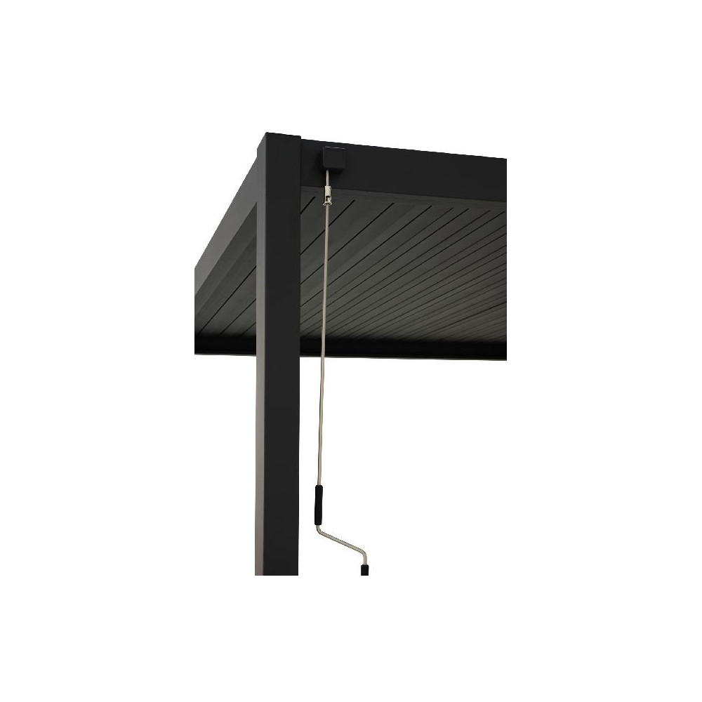 PERGOLA BIOCLIMATICA 3X4 MT IN ALLUMINIO ANTRACITE - immagine 3