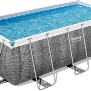 Set piscina grigio scuro da 412x201x122 cm