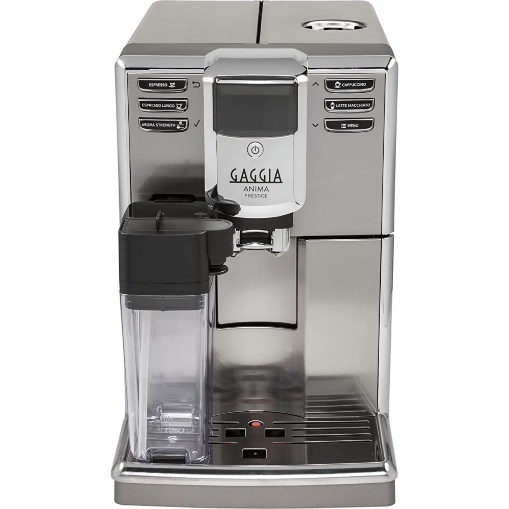 Macchina da Caffè Automatica Espresso con Macinacaffè e Cappuccinatore Caffè in grani colore Inox Gaggia R18762/01 Anima Prestige