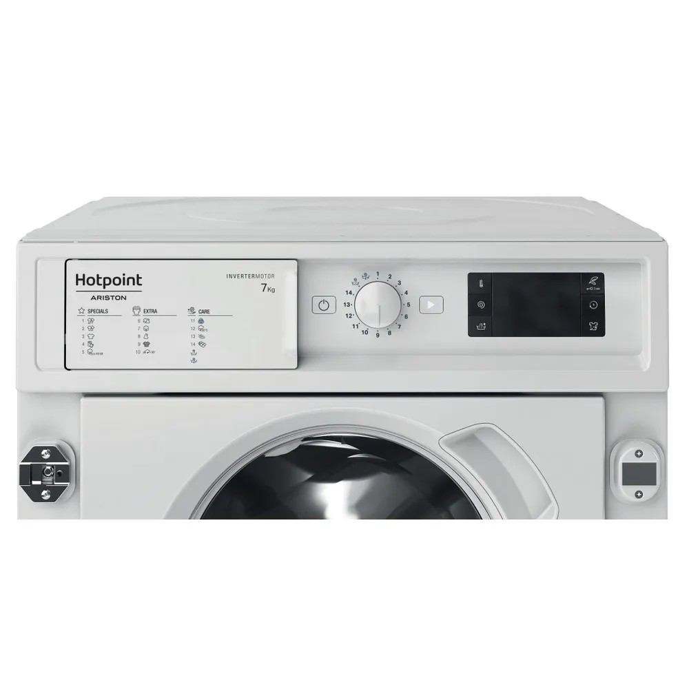 Lavatrice da incasso 7 Kg classe D 1400 giri Ariston Hotpoint BI WMHG 71483 EU N - immagine 3