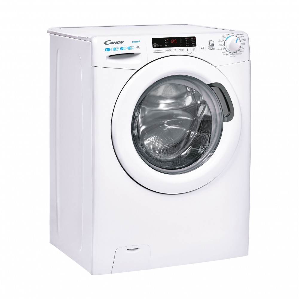 Candy Smart CSWS4852DW3/1-11 Lavasciuga libera installazione Classe C Lavaggio 8 Kg - Asciugatura 5 Kg Centrifuga 1400 giri/min. Funzione Vapore Bianco - immagine 2
