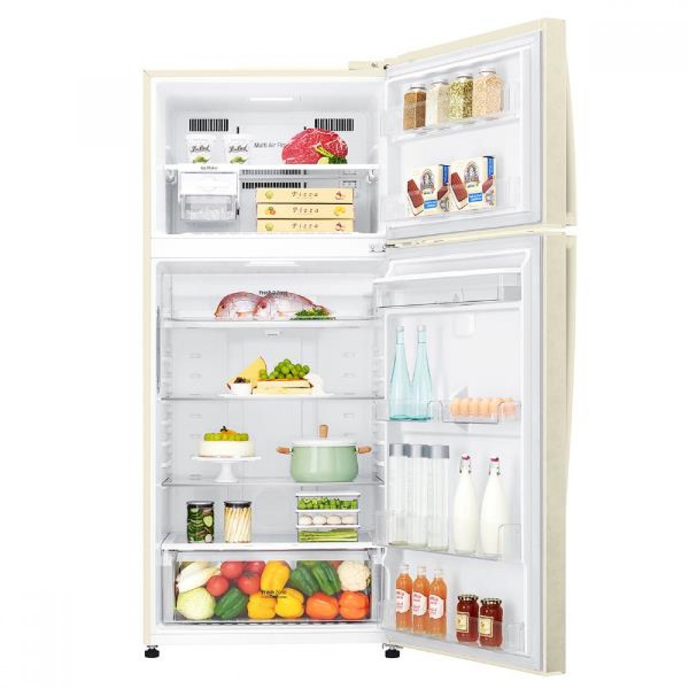Frigorifero Libera Installazione Smart Doppia Porta Total No Frost Classe E Door-Cooling Wi-Fi Maniglie a barra Drink Dispenser Beige LG GTF744SEPZD - immagine 2