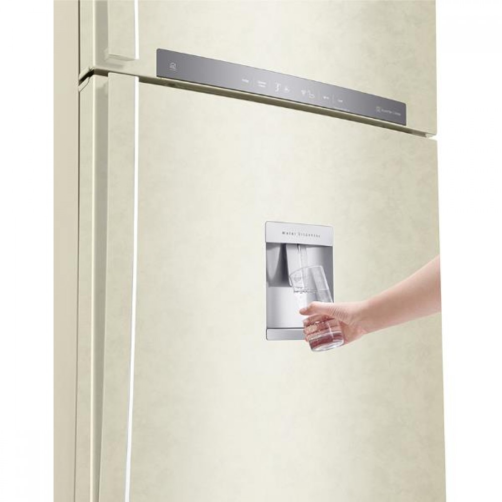 Frigorifero Libera Installazione Smart Doppia Porta Total No Frost Classe E Door-Cooling Wi-Fi Maniglie a barra Drink Dispenser Beige LG GTF744SEPZD - immagine 3