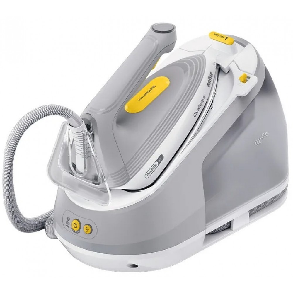 Braun CareStyle 3 IS 3231GY Ferro da Stiro con Caldaia a Vapore Potenza 2200W Capacità 1,8 Litri Vapore Verticale Grigio RICONDIZIONATO